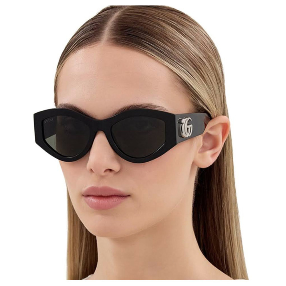 Nwt Gucci Gg1951s-001 Black Grey 53mm Sunglasses